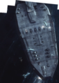 Composite shot of the "alligator head" of a unnamed heavy cruiser.
